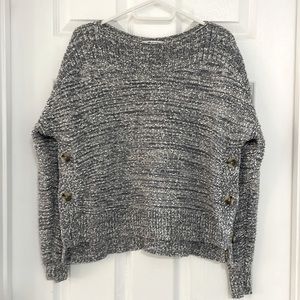 Madewell BOATNECK SIDE-BUTTON SWEATER